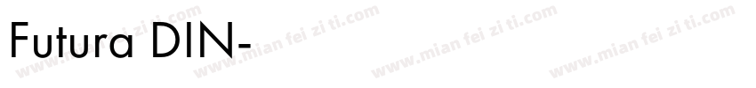 Futura DIN字体转换